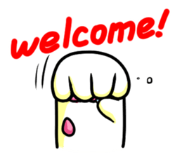 cat's hand sticker sticker #3794664