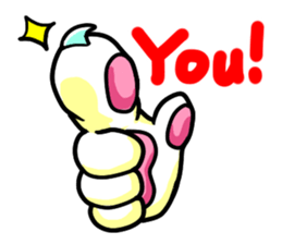 cat's hand sticker sticker #3794681