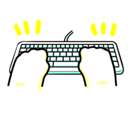 cat's hand sticker sticker #3794686