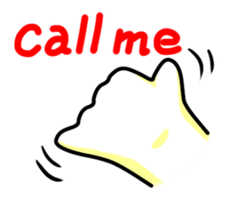 cat's hand sticker sticker #3794690