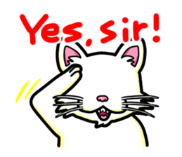 cat's hand sticker sticker #3794691