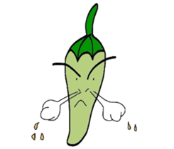 Japanese Green Pepper Boy "PiriPiri" sticker #3794777