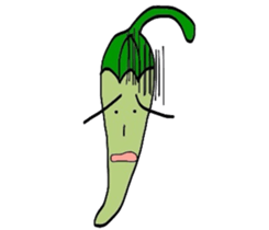 Japanese Green Pepper Boy "PiriPiri" sticker #3794778