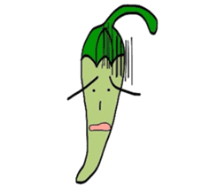 Japanese Green Pepper Boy "PiriPiri" sticker #3794778