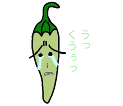 Japanese Green Pepper Boy "PiriPiri" sticker #3794784