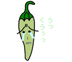Japanese Green Pepper Boy "PiriPiri" sticker #3794784