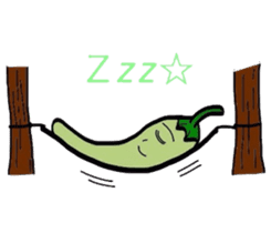 Japanese Green Pepper Boy "PiriPiri" sticker #3794785