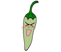 Japanese Green Pepper Boy "PiriPiri" sticker #3794790