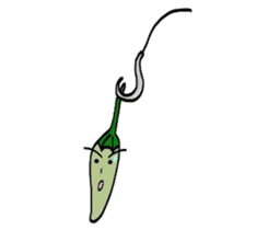 Japanese Green Pepper Boy "PiriPiri" sticker #3794791