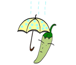 Japanese Green Pepper Boy "PiriPiri" sticker #3794793