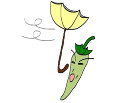 Japanese Green Pepper Boy "PiriPiri" sticker #3794794