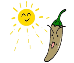Japanese Green Pepper Boy "PiriPiri" sticker #3794797