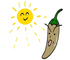 Japanese Green Pepper Boy "PiriPiri" sticker #3794797