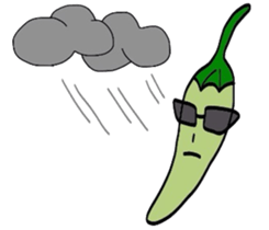 Japanese Green Pepper Boy "PiriPiri" sticker #3794798