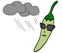 Japanese Green Pepper Boy "PiriPiri" sticker #3794798