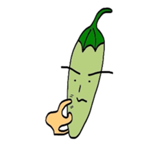 Japanese Green Pepper Boy "PiriPiri" sticker #3794803