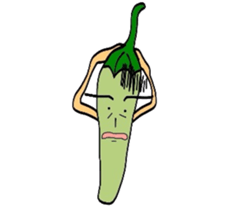 Japanese Green Pepper Boy "PiriPiri" sticker #3794804