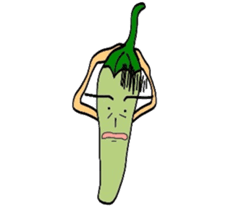 Japanese Green Pepper Boy "PiriPiri" sticker #3794804