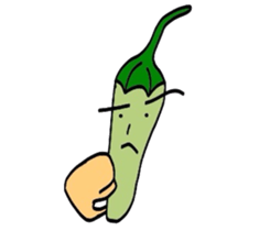 Japanese Green Pepper Boy "PiriPiri" sticker #3794805
