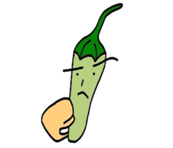 Japanese Green Pepper Boy "PiriPiri" sticker #3794805