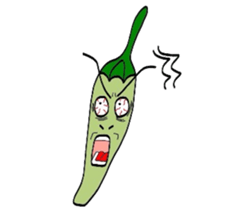 Japanese Green Pepper Boy "PiriPiri" sticker #3794807