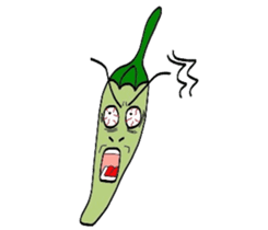 Japanese Green Pepper Boy "PiriPiri" sticker #3794807