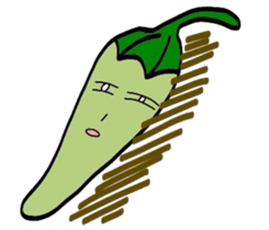 Japanese Green Pepper Boy "PiriPiri" sticker #3794808