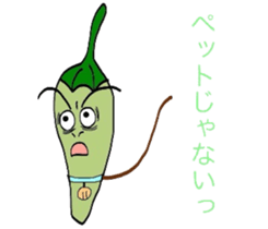 Japanese Green Pepper Boy "PiriPiri" sticker #3794810