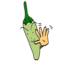 Japanese Green Pepper Boy "PiriPiri" sticker #3794814