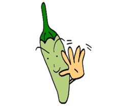 Japanese Green Pepper Boy "PiriPiri" sticker #3794814