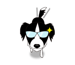 Border collie dog "ICHIGO" sticker #3794971