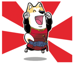 Ryu the samurai dog sticker #3794980