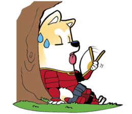 Ryu the samurai dog sticker #3794991