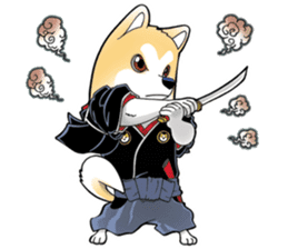 Ryu the samurai dog sticker #3795001