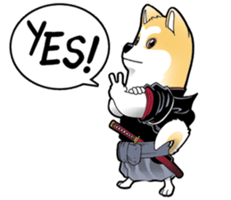 Ryu the samurai dog sticker #3795002