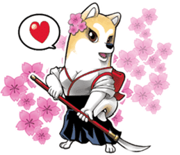 Ryu the samurai dog sticker #3795006