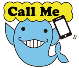 Pleasant whale sticker #3795586