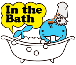 Pleasant whale sticker #3795591