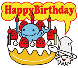 Pleasant whale sticker #3795598