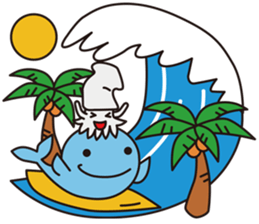 Pleasant whale sticker #3795613