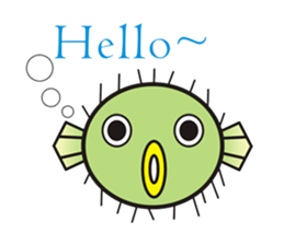 I'm a puffer fish! sticker #3796095