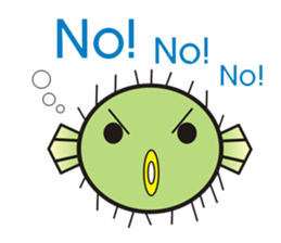I'm a puffer fish! sticker #3796096