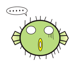 I'm a puffer fish! sticker #3796097