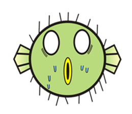 I'm a puffer fish! sticker #3796098
