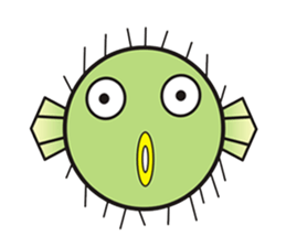 I'm a puffer fish! sticker #3796099