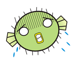 I'm a puffer fish! sticker #3796101