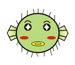 I'm a puffer fish! sticker #3796102