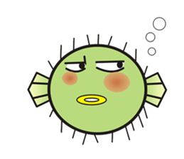I'm a puffer fish! sticker #3796104