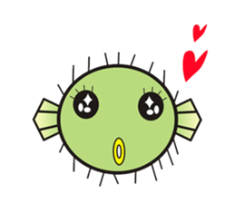 I'm a puffer fish! sticker #3796107