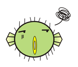 I'm a puffer fish! sticker #3796108